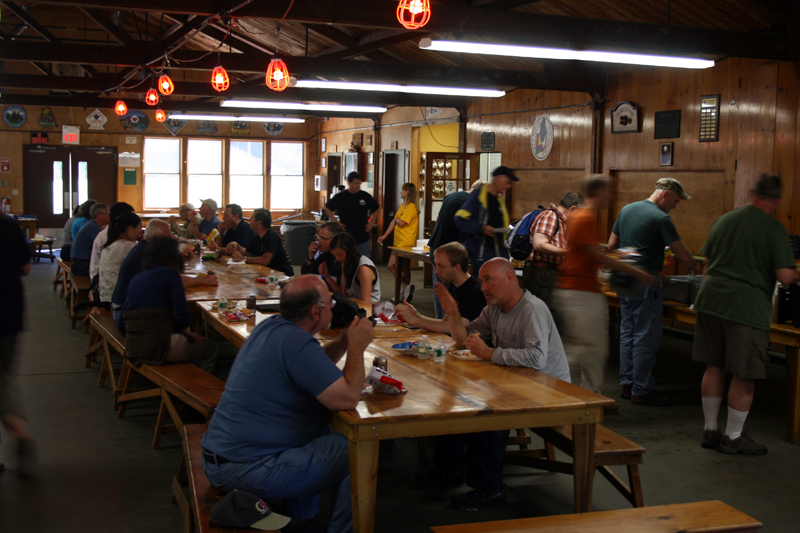 Lunch in the dining hall