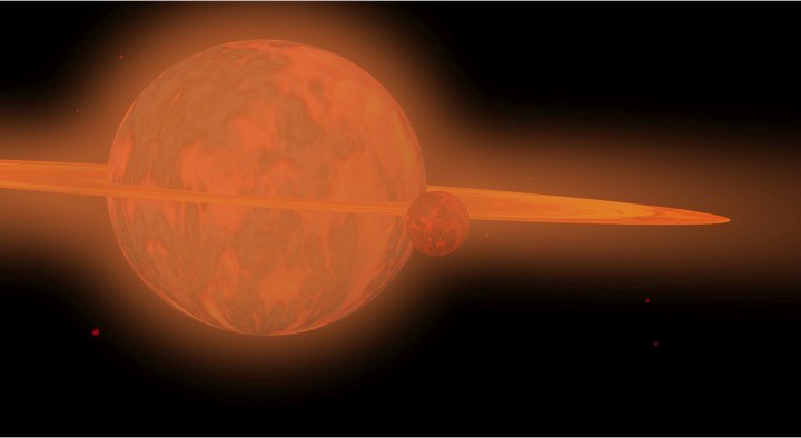 Proto-Earth with Fluid Disk and Proto-Moon (All images are courtesy NASA and are from a presentation for Solar System Ambassadors on June 14. 2016 titled “Origin of the Moon” by Dr. Salome, Scientist at the Southwest Research Institute