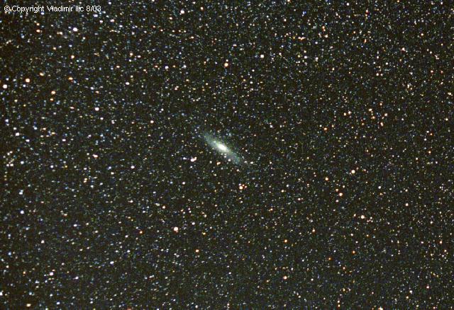 Taken by Ruben Kier with 4 in Astro-Physics refractor
M33 in Triangulum
ST-10xme, R=2*12, G=2*12, B=15*12, Lum=1 min*75
Note that NGC 604 is visible at 2:00 from the nucleus of M33
..it is 50x bigger than M42 but 2000x farther away!
