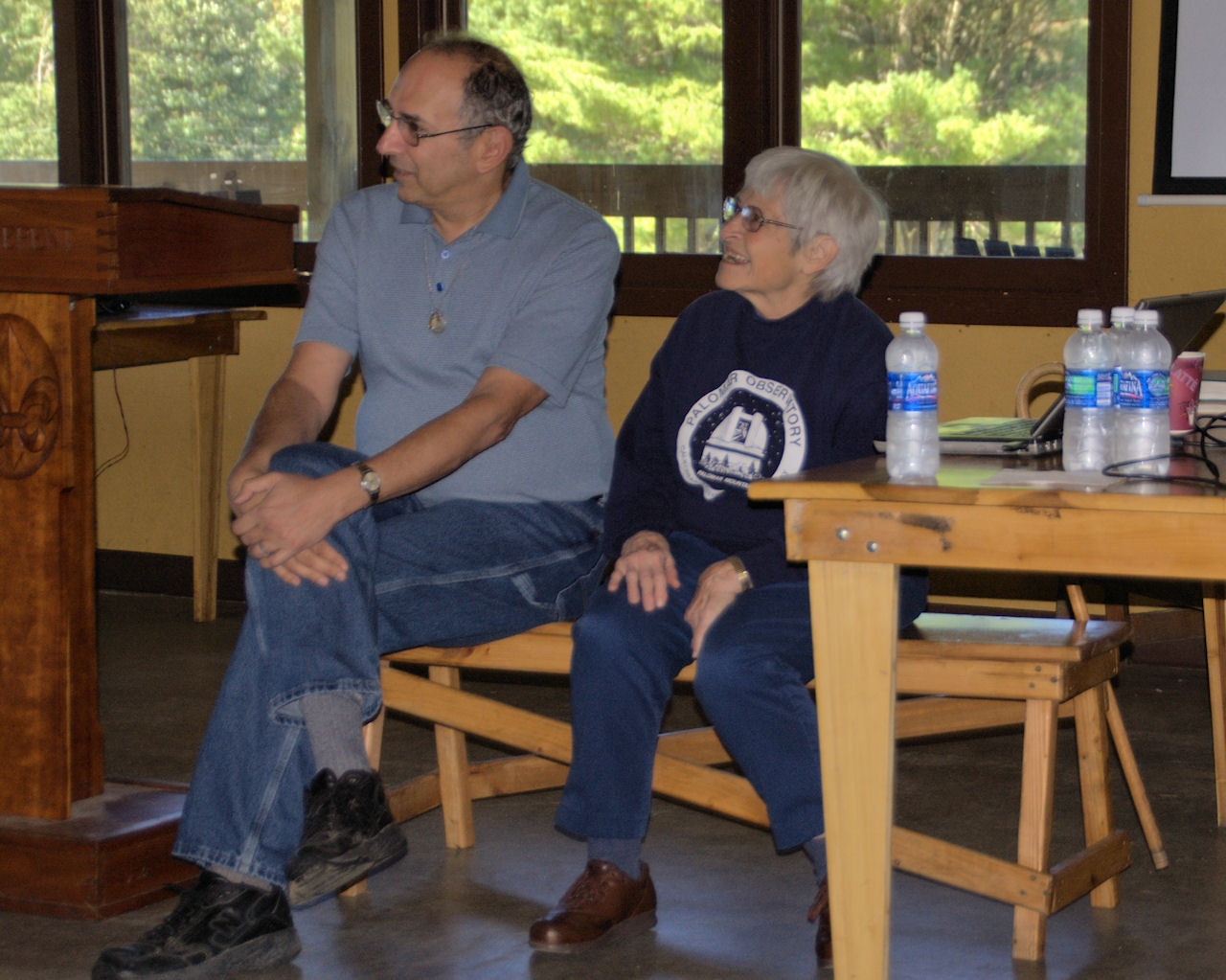Photo by Leo Taylor
David Levy and Carolyn Shoemaker at CSP 20.

