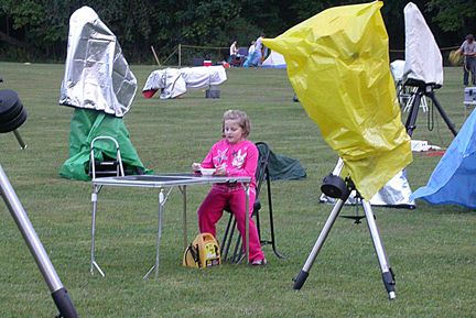 Photo by Ray Kaville
A budding astronomer waiting for nightime.
