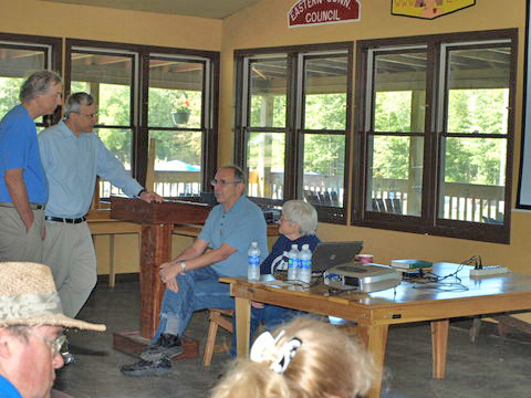 Photo by Rich Cosgrove
Getting ready for the speakers to present.
