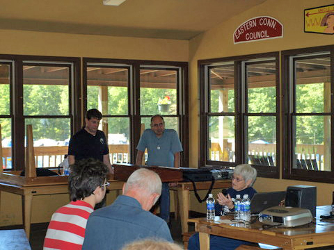 Photo by Rich Cosgrove
Getting ready for the speakers to present.

