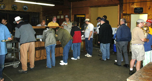 Photo by Alan Chaniewski
People line up for the great food throughout the weekend in the main hall.
