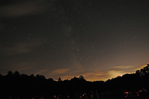 Photo by Alan Chaniewski
The Milky Way is clearly visable above the few clouds that blew through Saturday night.
