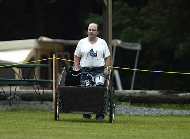 Photo by Alan Chaniewski
That's one way to get all your equipment on to the field.
