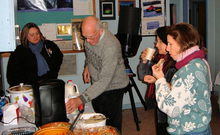 Photo by Leo Taylor
Winter Solstice party 12/13/08 - Gina, Al, Ms. Washburn, and Ms. Kier enjoying the night.
