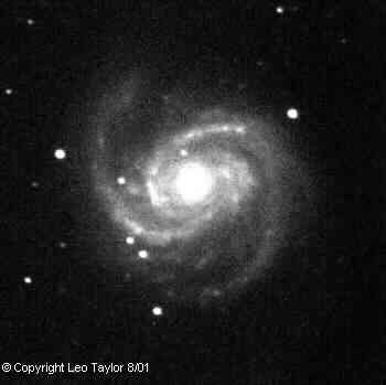 M 100 Galaxy in Coma Berenices by Leo Taylor
Meade 2080 8 in f/10 SCT, SBIG ST-7E, 50 min
