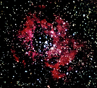 Photo by Leo Taylor
The Rosetta Nebula- Taken with a Stellarvue Nighthawk, Pentax K110D camera, with a 2 minute exposure x 27.
