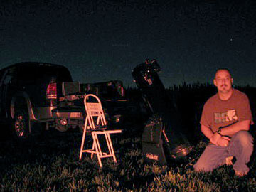Walt Kupson's Telescope Gallery
My "travel" scope at Shiprock, New Mexico
