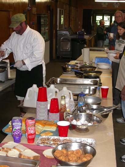 Photo by Ray Kaville
The food is on!
