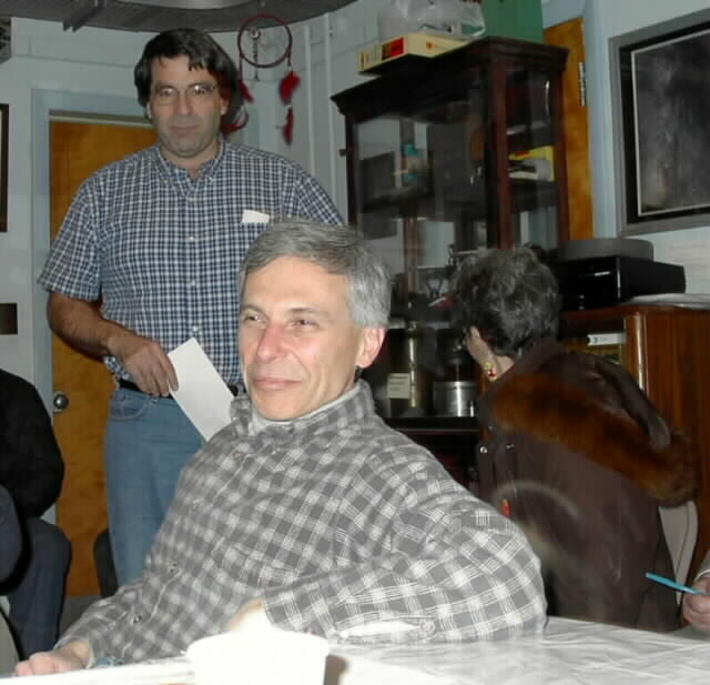 ASNH Solstice Party 2003 taken by Eleanor And�jar
Al Washburn, Andy Poniros, Pat Carruthers
