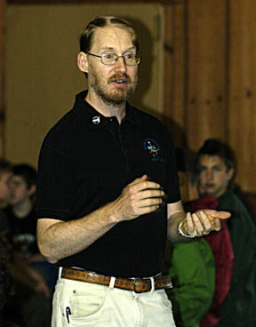 Photo by Alan Chaniewski
Dr. Geoffery Landis giving his lecture.
