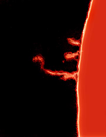 Solar images by Alan Chaniewski
Spike Prominance - May 2006
