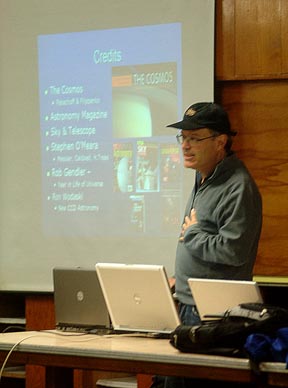 Photo by Alan Chaniewski
Ruben Kier, our own :Star doctor" begins his lecture.
