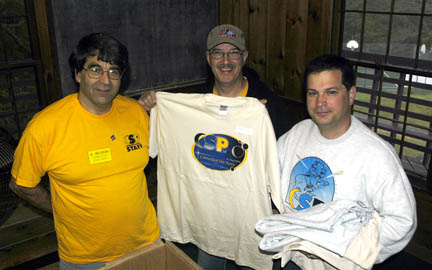 Photo by Alan Chaniewski
Al Washburn, Rich Bohner, and Greg Barker unvail the new design for CSP 16.
