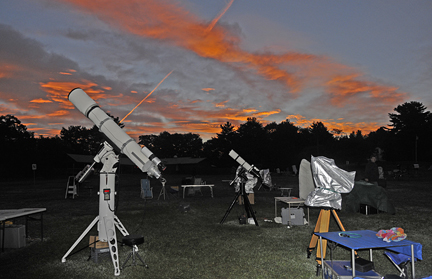 Photo by Alan Chaniewski
Ready for viewing on Saturday night.
