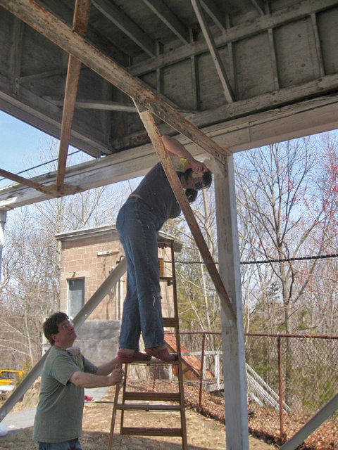 Here are some images of a special work party at the Bethany Observatory on April 3, 2010.
