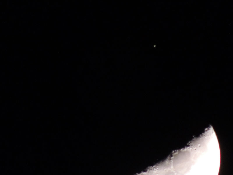 Moon and Aldebaron
