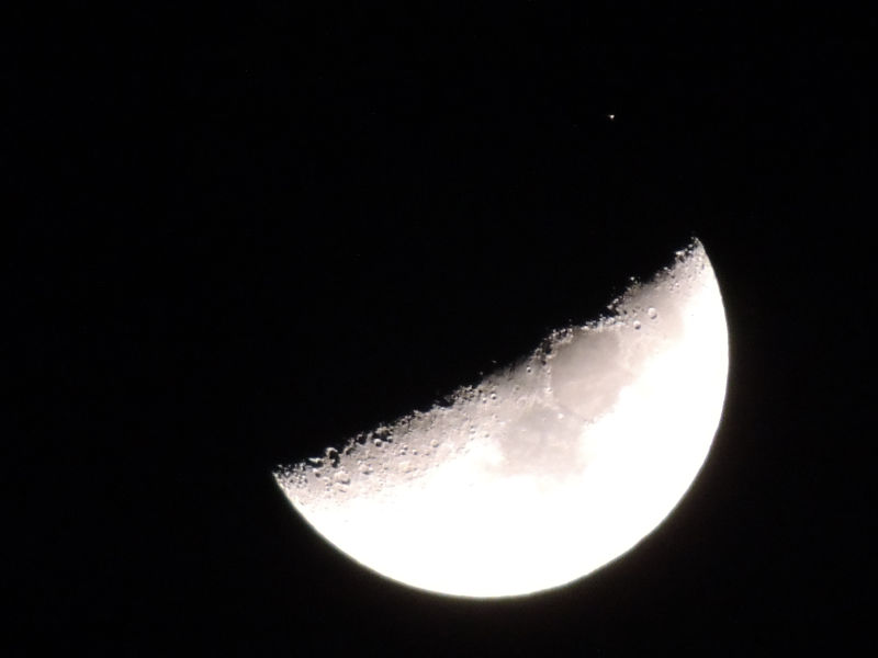 Moon and Aldebaron
